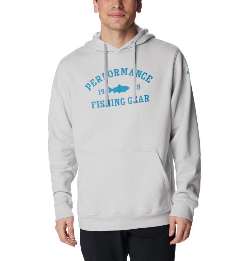 PFG University Hoodie - Big - Mens - Cool Grey / Deep Marine Trout 1