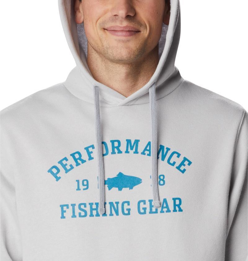 PFG University Hoodie - Big - Mens - Cool Grey / Deep Marine Trout 2