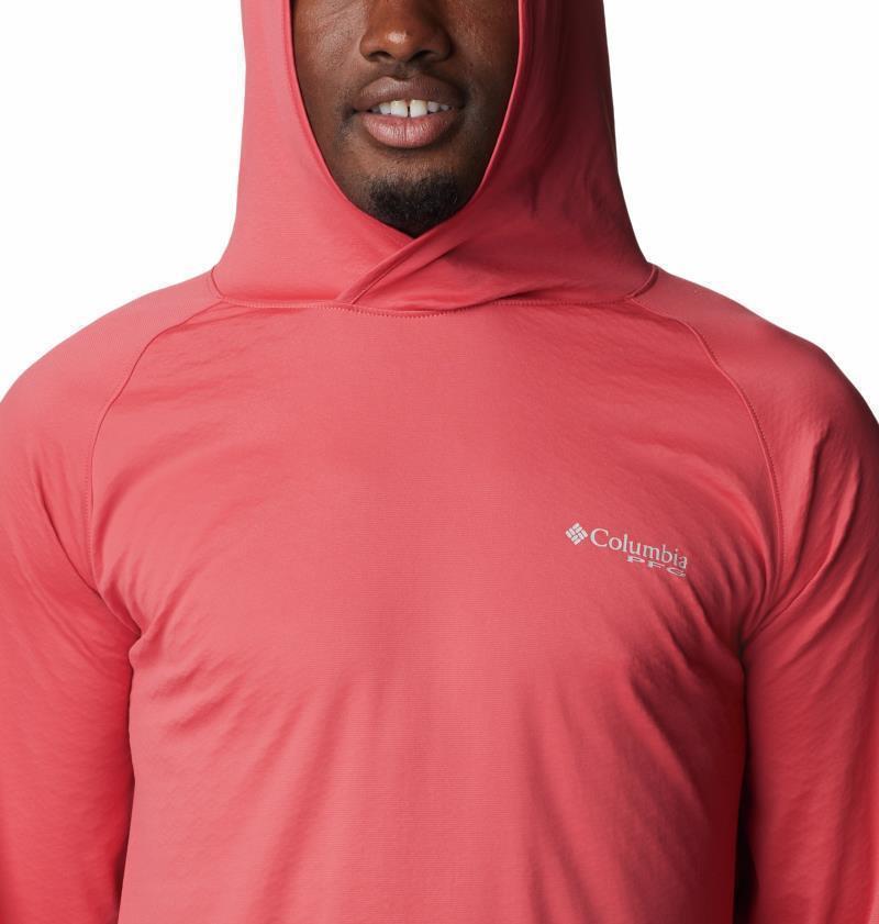PFG Zero Rules Ice Hoodie - Mens - Sunset Red 7