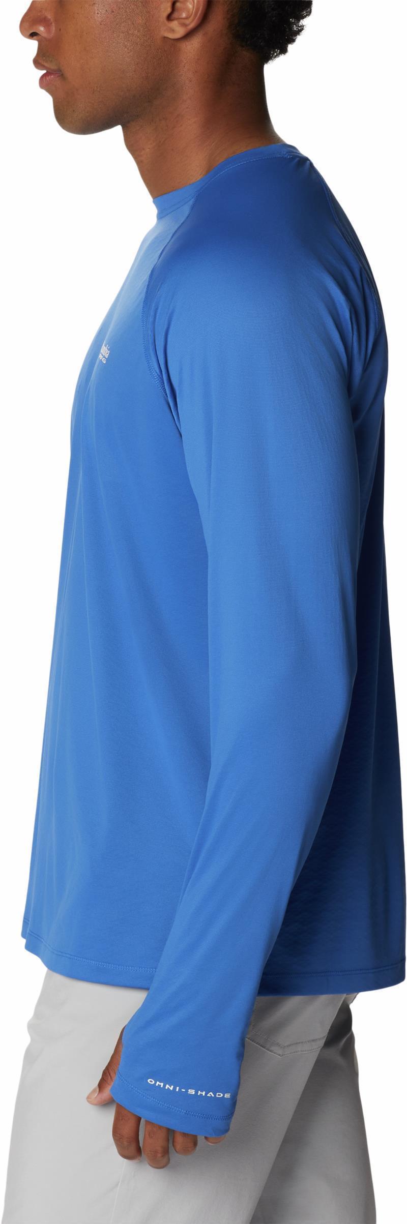 PFG Zero Rules Ice LS Shirt - Mens - Vivid Blue 7
