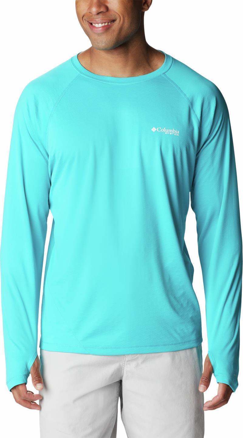PFG Zero Rules Ice LS Shirt - Mens - Vivid Blue 8