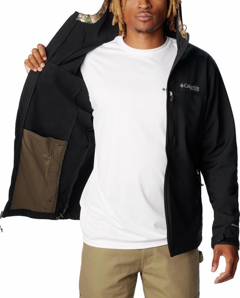 PHG Ascender Softshell Hooded Jacket - Mens - Black / Realtree Edge 3