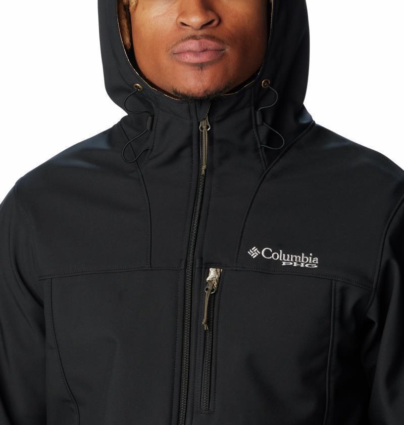 PHG Ascender Softshell Hooded Jacket - Mens - Black / Realtree Edge 4