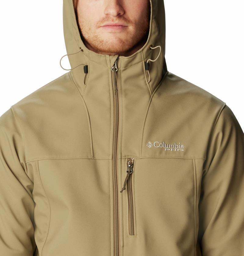 PHG Ascender Softshell Hooded Jacket - Mens - Flax / Realtree Edge 4