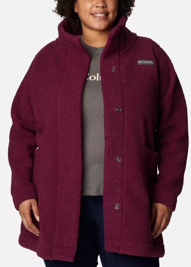 Panorama Long Jacket - Plus - Womens - Marionberry 4