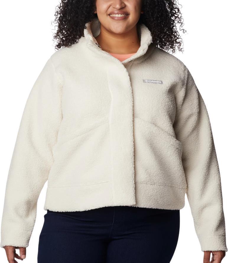 Panorama Snap Fleece Jacket - Plus - Womens - Chalk 1