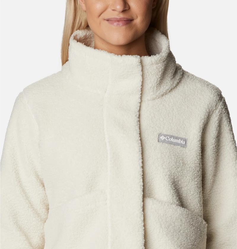 Panorama Snap Fleece Jacket - Womens - Chalk 6
