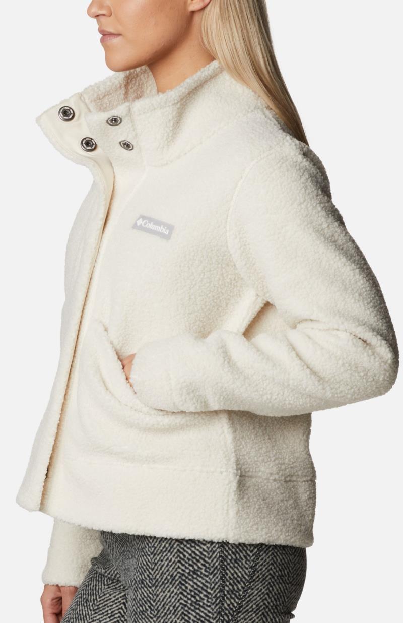 Panorama Snap Fleece Jacket - Womens - Chalk 2