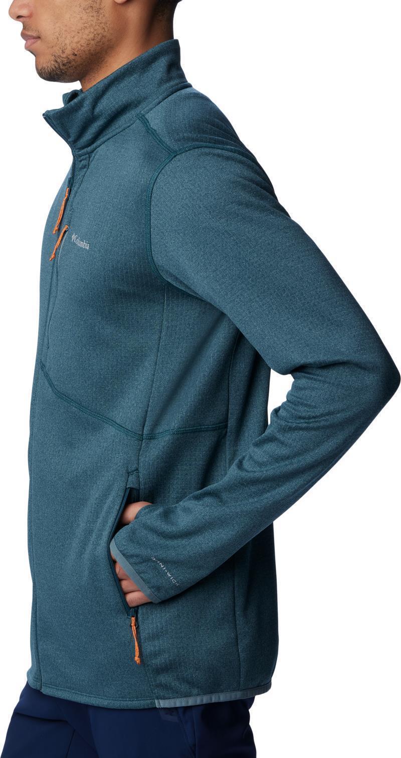 Park View Fleece Full Zip - Mens - Night Wave Heather / Metal 3