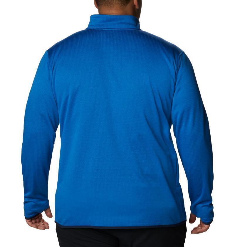Park View Fleece Half Zip - Big - Mens - Bright Indigo Heather 2