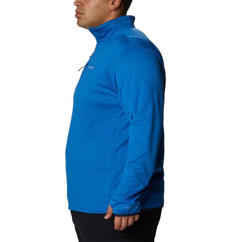 Park View Fleece Half Zip - Big - Mens - Bright Indigo Heather 3