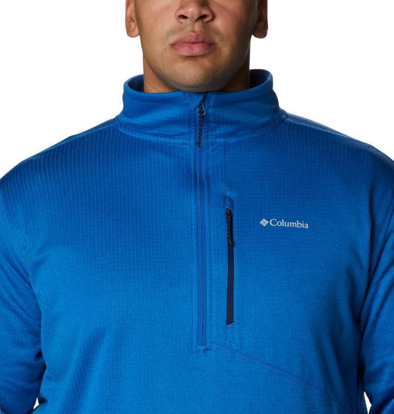 Park View Fleece Half Zip - Big - Mens - Bright Indigo Heather 4