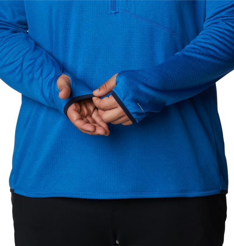 Park View Fleece Half Zip - Big - Mens - Bright Indigo Heather 5