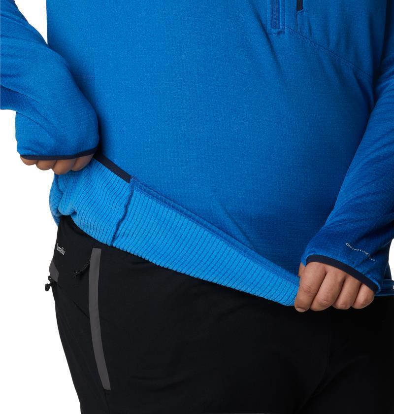 Park View Fleece Half Zip - Big - Mens - Bright Indigo Heather 6