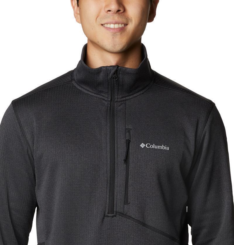 Park View Fleece Half Zip - Tall - Mens - Black Heather 4