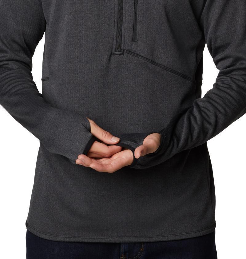 Park View Fleece Half Zip - Tall - Mens - Black Heather 5