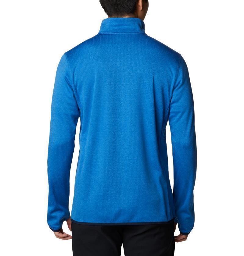 Park View Fleece Half Zip - Tall - Mens - Bright Indigo Heather 2