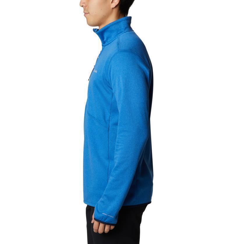 Park View Fleece Half Zip - Tall - Mens - Bright Indigo Heather 3