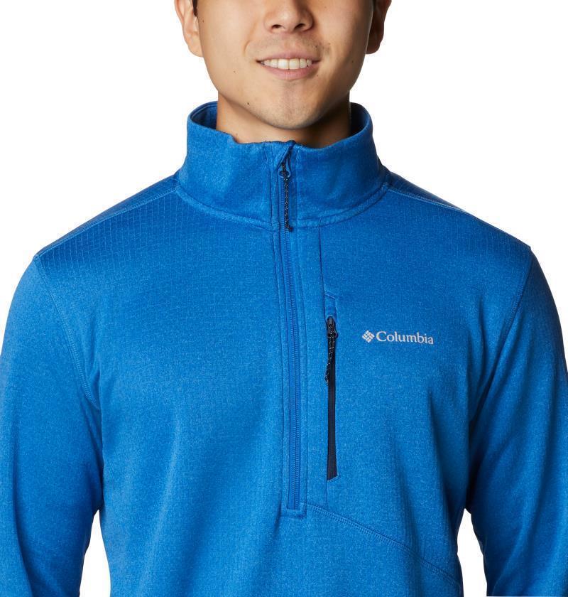 Park View Fleece Half Zip - Tall - Mens - Bright Indigo Heather 4