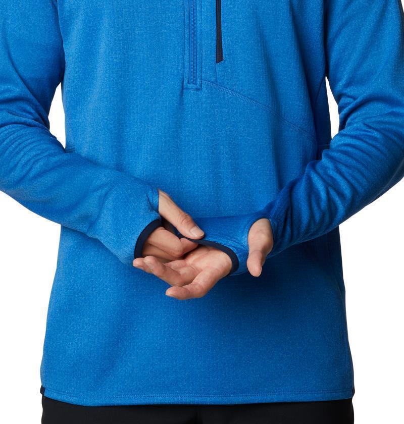 Park View Fleece Half Zip - Tall - Mens - Bright Indigo Heather 5