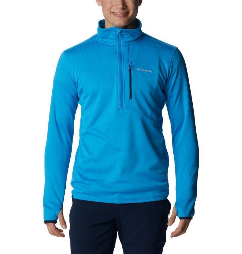 Park View Fleece Half Zip - Tall - Mens - Compass Blue Heather 1