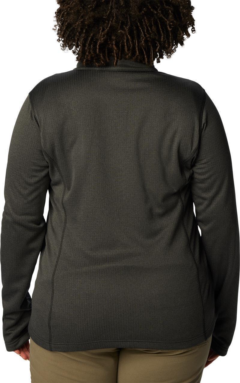 Park View Grid Fleece Full Zip - Plus - Womens - Black Heather 2