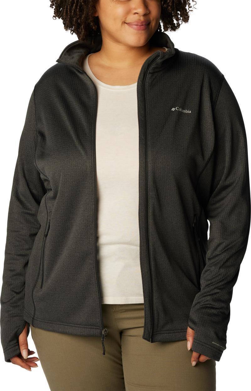 Park View Grid Fleece Full Zip - Plus - Womens - Black Heather 4
