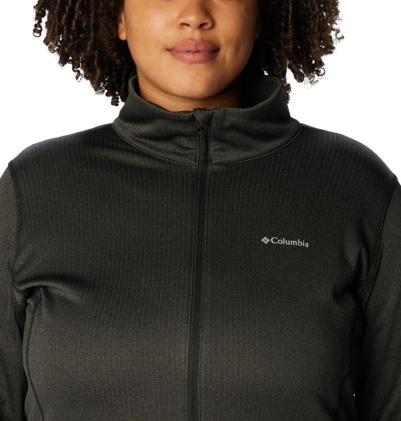 Park View Grid Fleece Full Zip - Plus - Womens - Black Heather 6