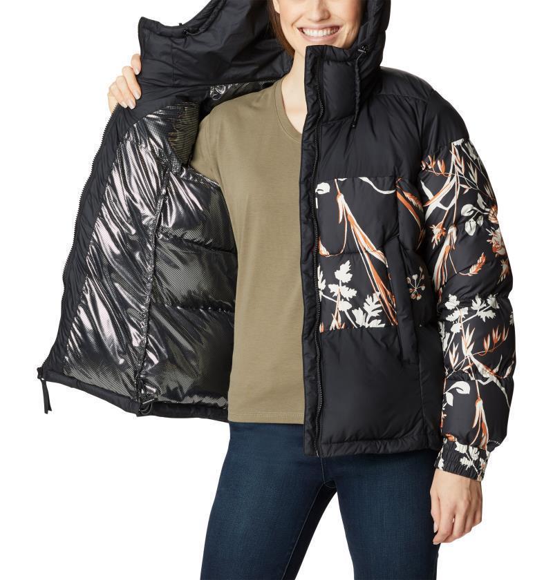 Pike Lake II Insulated Jacket - Womens - Black / Black Fallgrass Print 4