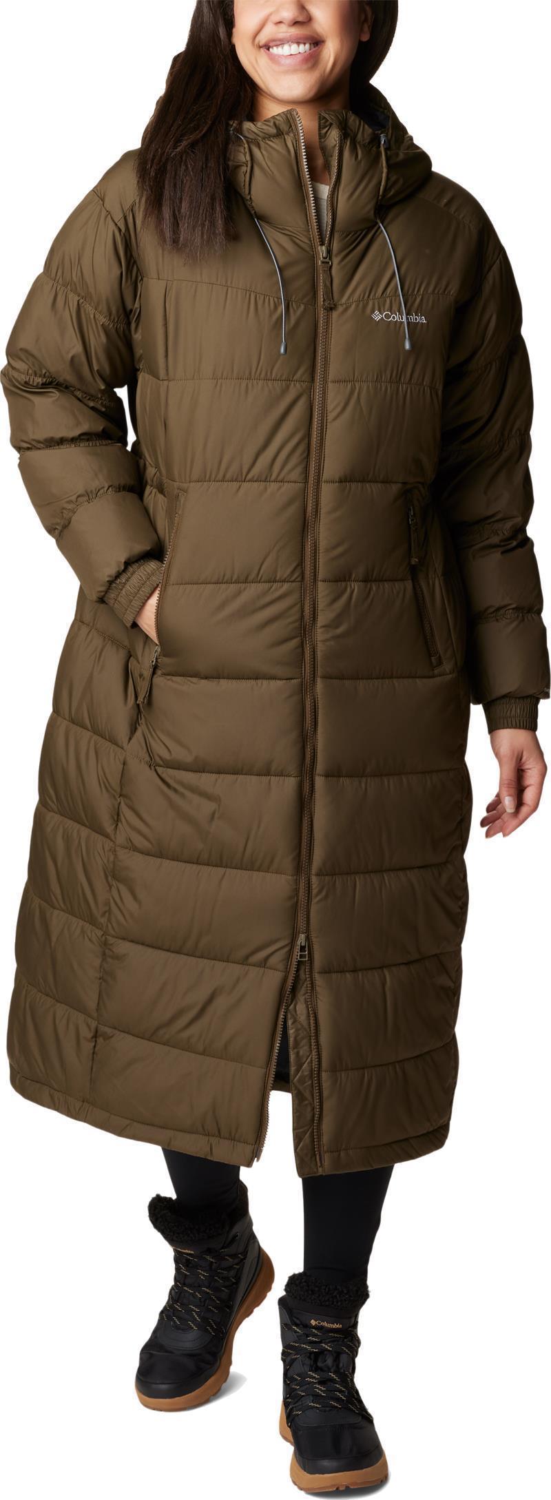 Pike Lake II Long Jacket - Womens - Olive Green 1