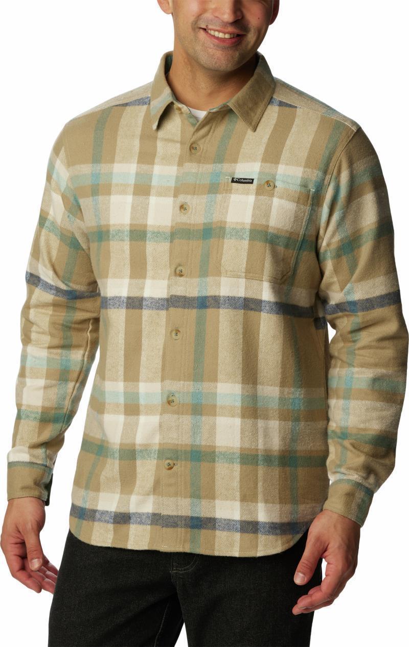 Pitchstone Heavyweight Flannel Shirt - Mens - Dark Stone Macro Multi 1