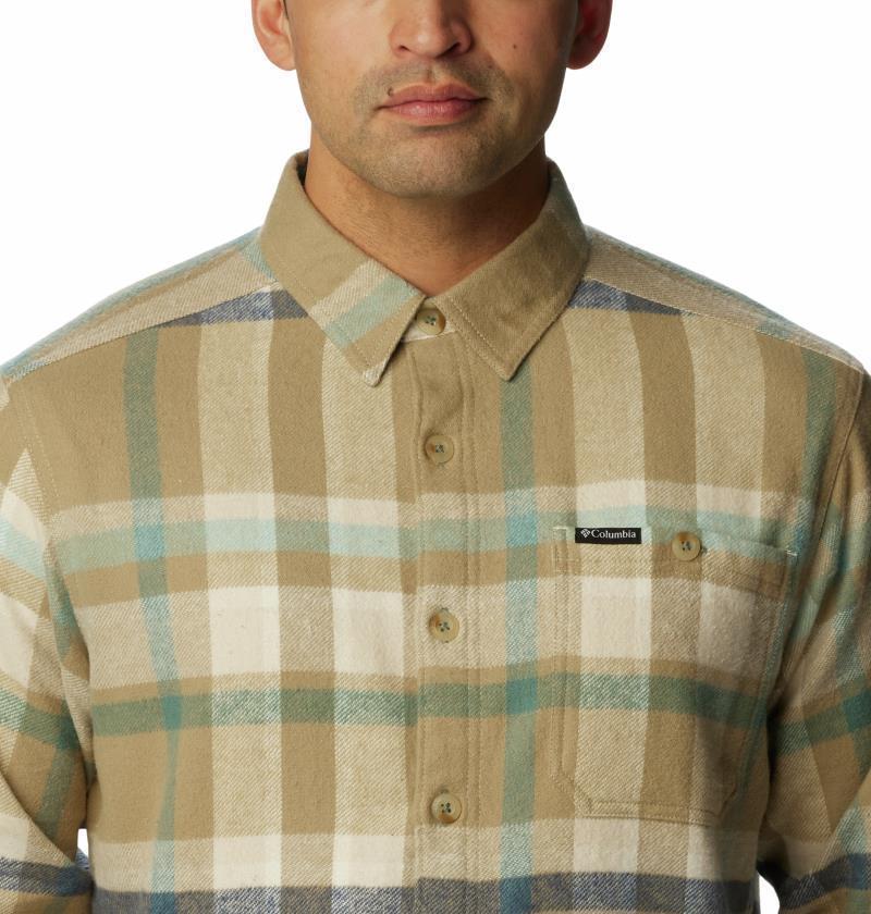 Pitchstone Heavyweight Flannel Shirt - Mens - Dark Stone Macro Multi 3