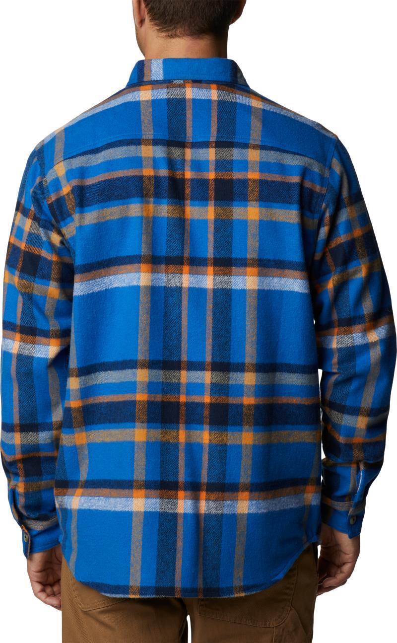 Pitchstone Heavyweight Flannel Shirt - Tall - Mens - Bright Indigo Macro Multi 2