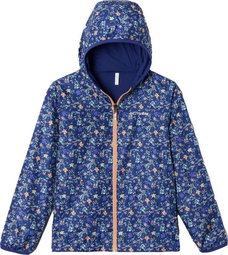 Pixel Grabber Reversible Jacket - Youth - Dark Sapphire Mini Biscus 1