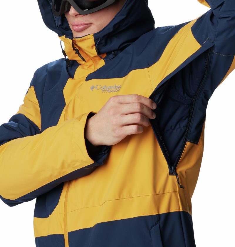 Powder Canyon Interchange II Jacket - Mens - Collegiate Navy / Raw Honey 5