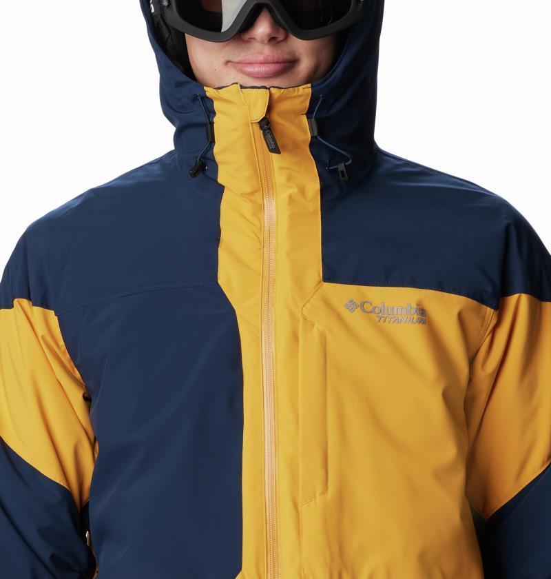 Powder Canyon Interchange II Jacket - Mens - Collegiate Navy / Raw Honey 7
