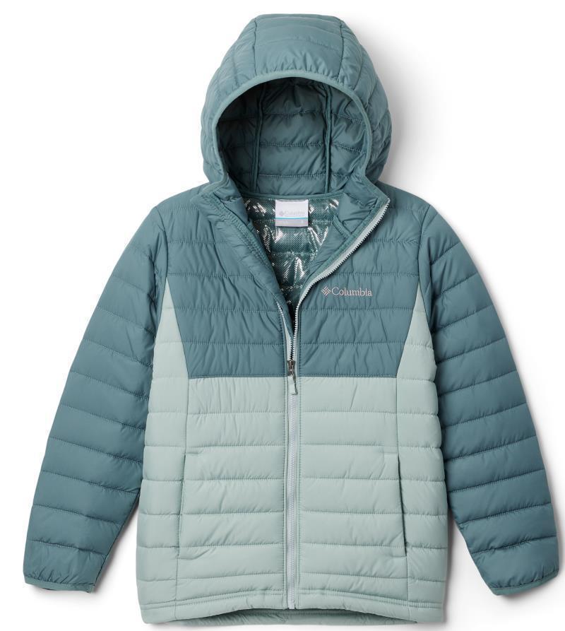 Powder Lite Hooded Jacket - Toddler Boys - Niagara / Metal 1