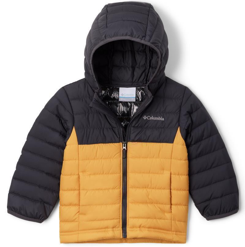 Powder Lite Hooded Jacket - Toddler Boys - Raw Honey / Shark 1