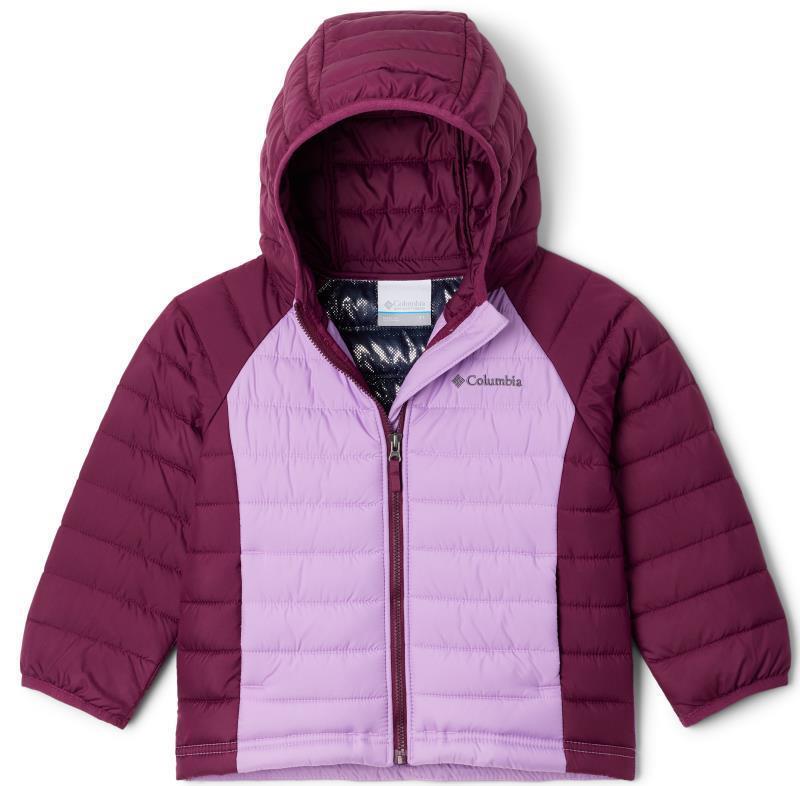 Powder Lite Hooded Jacket - Toddler Girls - Gumdrop / Marionberry 1
