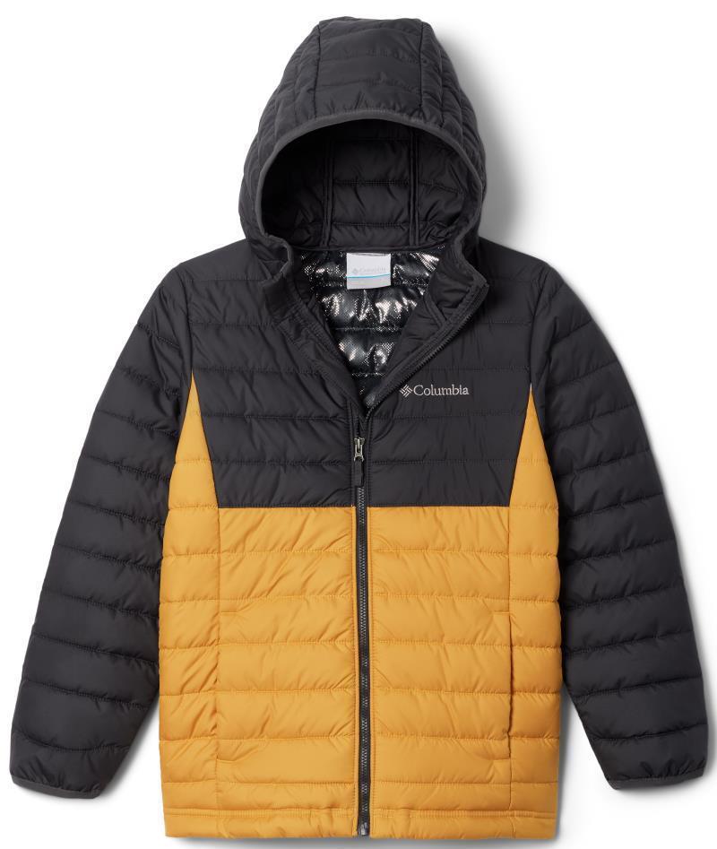 Powder Lite Hooded Jacket - Youth Boys - Raw Honey / Shark 1