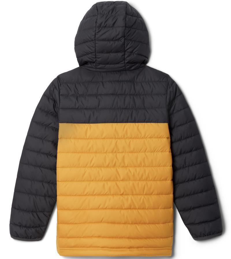 Powder Lite Hooded Jacket - Youth Boys - Raw Honey / Shark 2