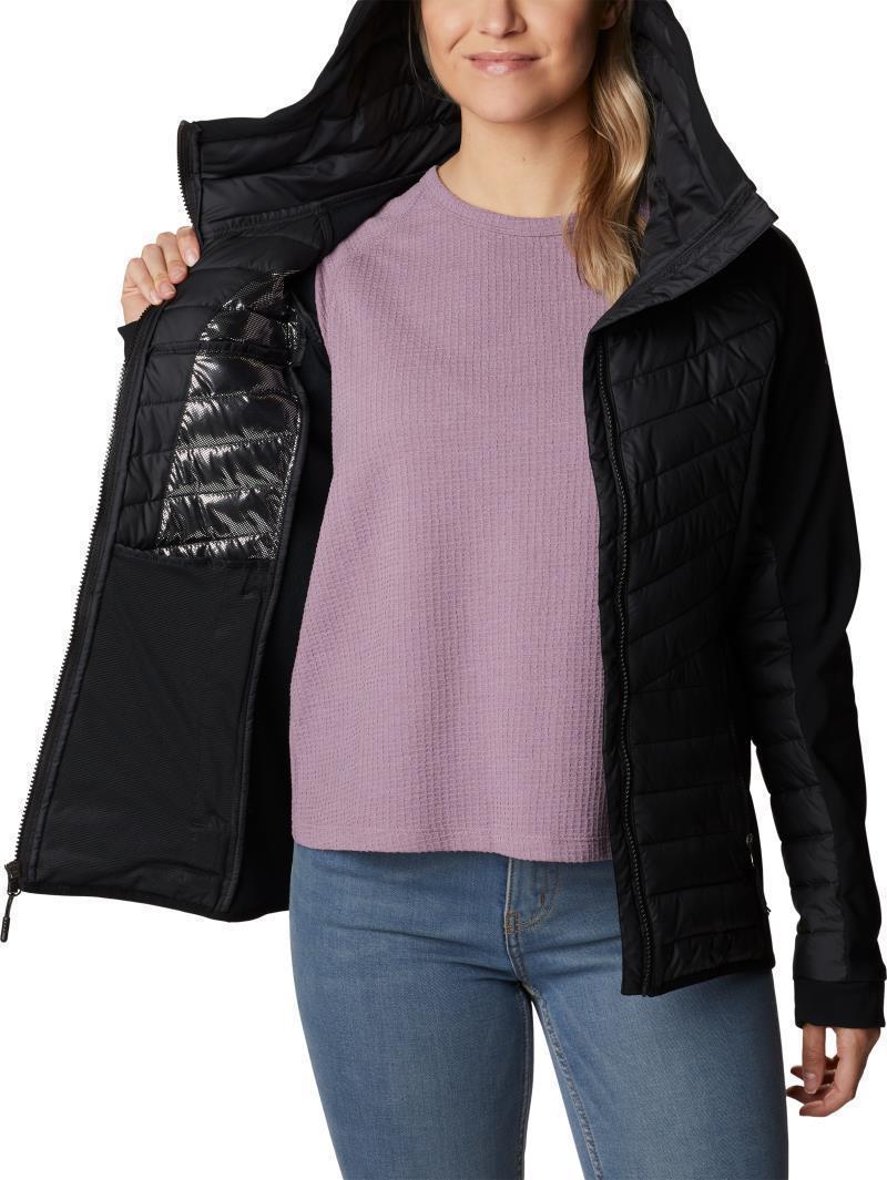Powder Lite Hybrid Hooded Jacket - Womens - Black 4