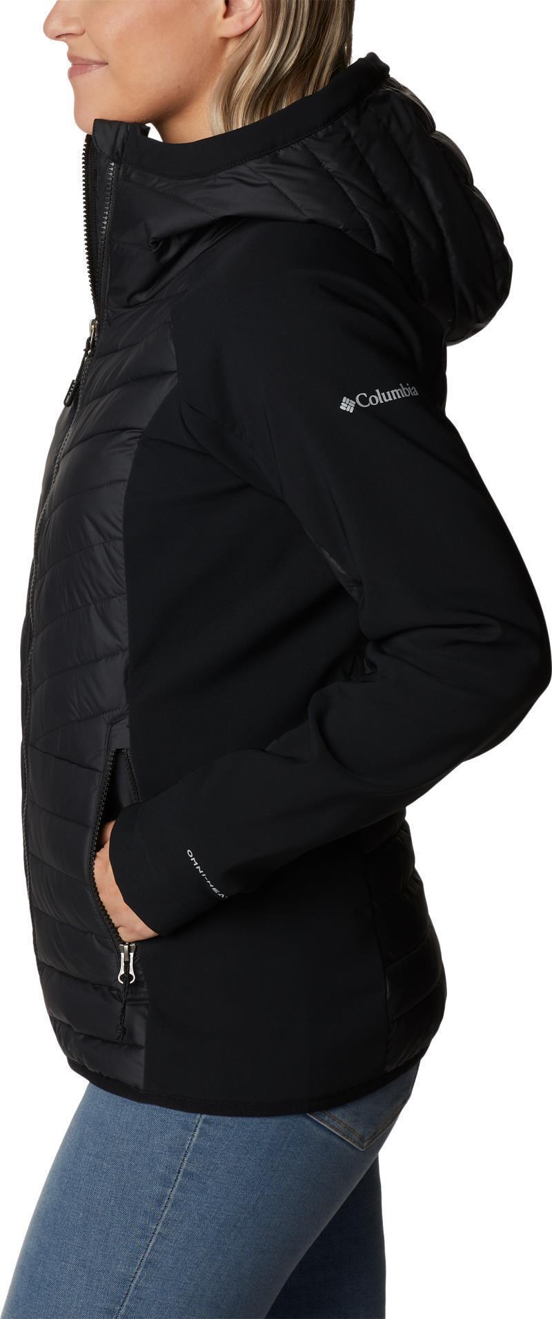 Powder Lite Hybrid Hooded Jacket - Womens - Black 5