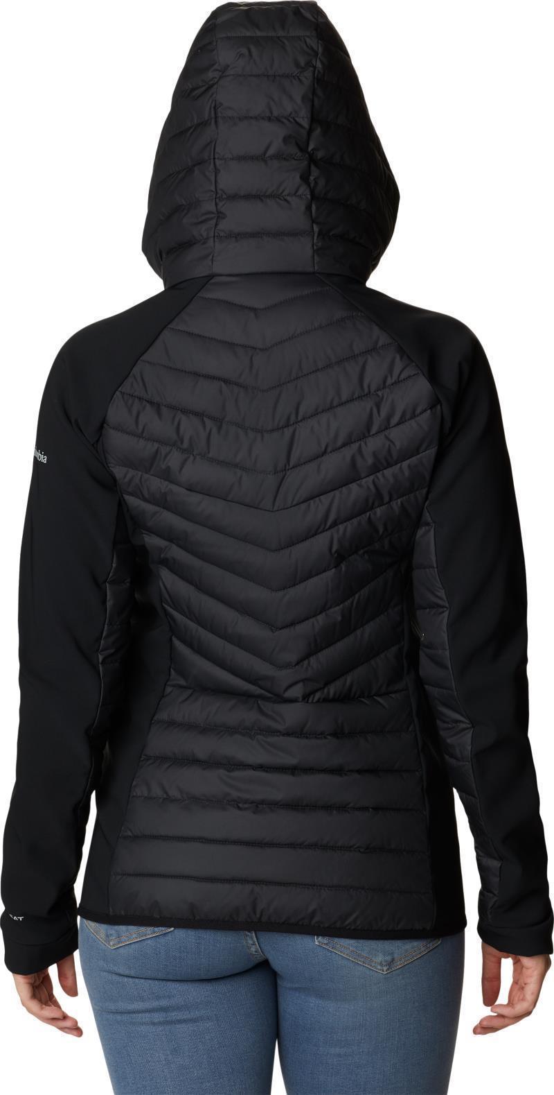 Powder Lite Hybrid Hooded Jacket - Womens - Black 2
