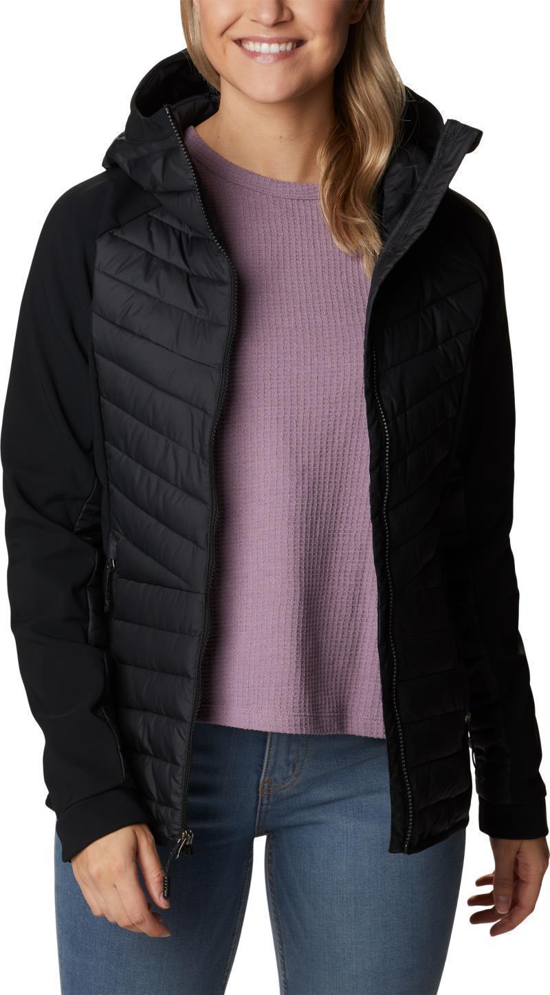 Powder Lite Hybrid Hooded Jacket - Womens - Black 3