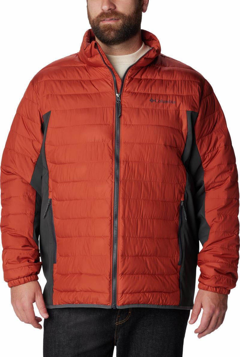 Powder Lite Hybrid Jacket - Big - Mens - Warp Red / Shark 1