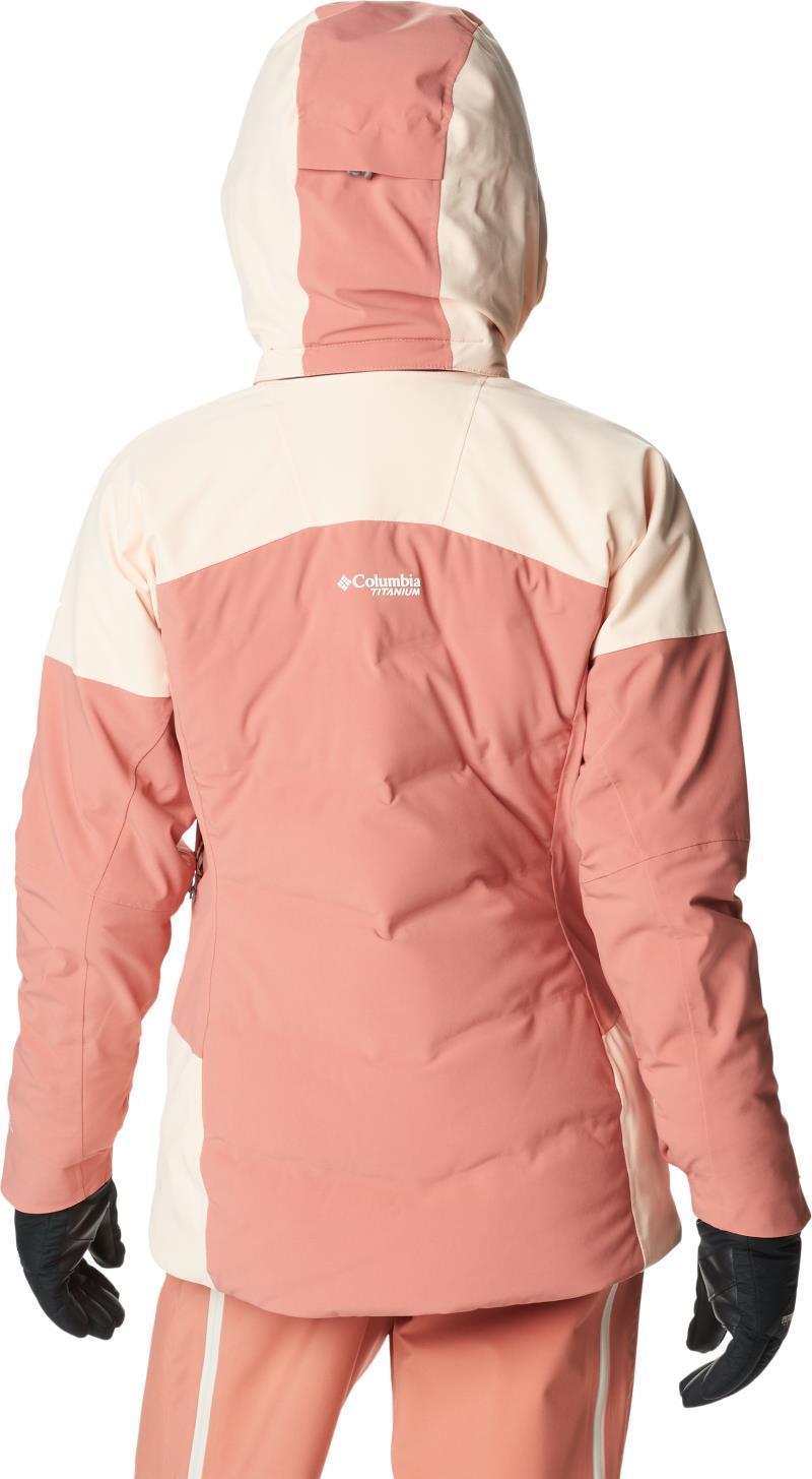 Powderkeg III Down Jacket - Womens - Dark coral / Peach Blossom 2