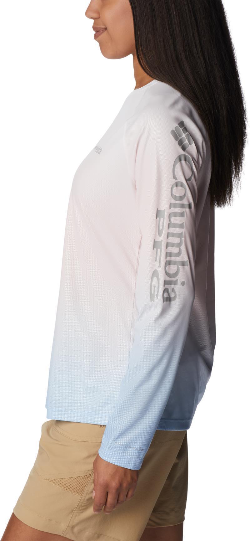 Printed Tidal Deflector LS - Womens - Satin Pink Gradient 2