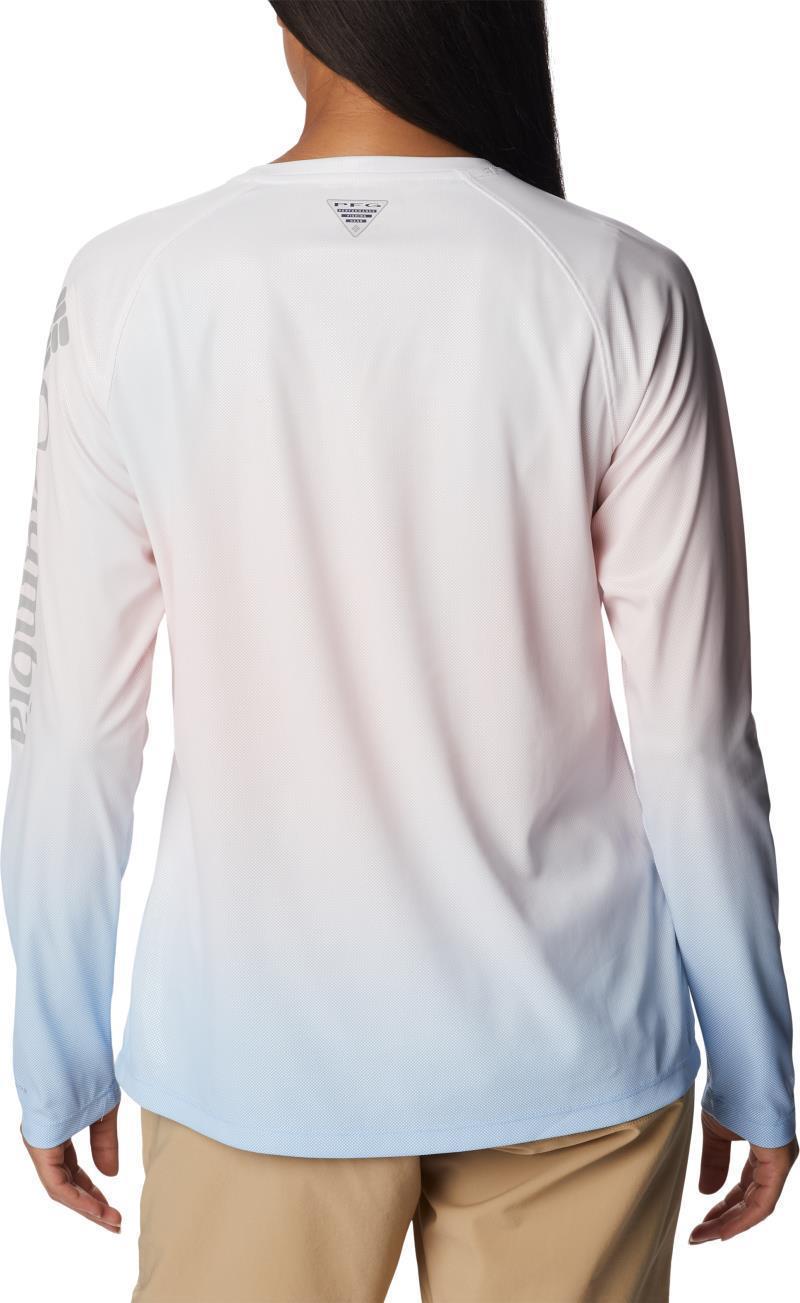 Printed Tidal Deflector LS - Womens - Satin Pink Gradient 3
