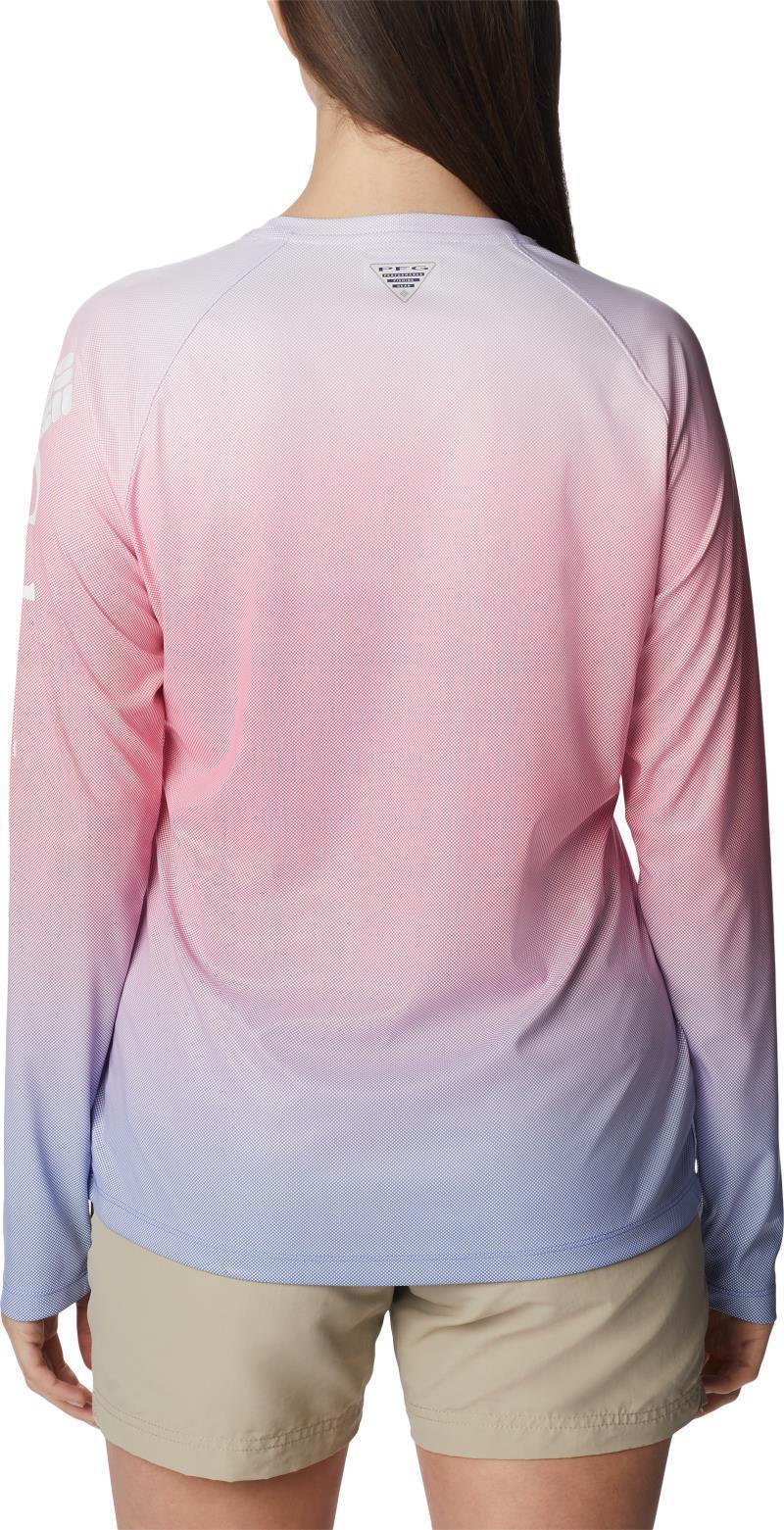 Printed Tidal Deflector LS - Womens - Violet Sea Gradient 3